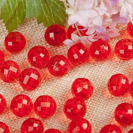 Transparent Acrylic Beads TACR-NH0001-D-10-1