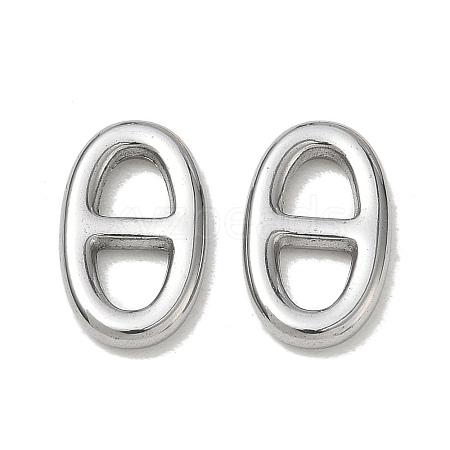 Non-Tarnish 304 Stainless Steel Connector Charms STAS-F247-03-P-1
