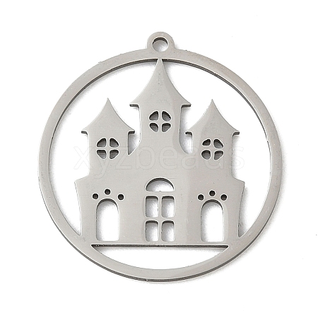 201 Stainless Steel Pendants STAS-G366-02P-03-1