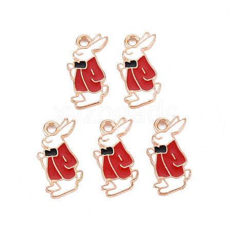 Alloy Enamel Pendants X-ENAM-T016-05C-RS-1