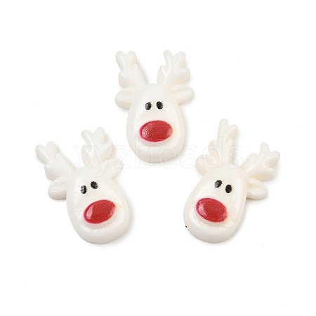 Christmas Opaque Resin Cabochons LS-RESI-XCP0002-66A-1