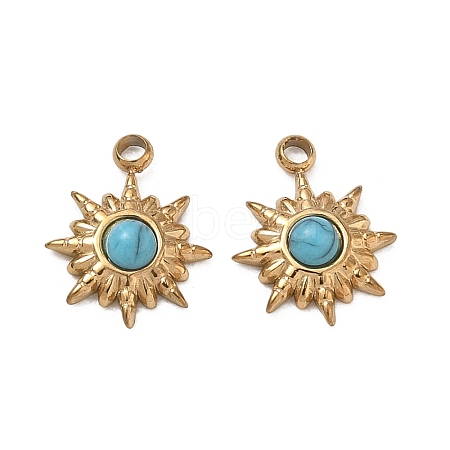 Synthetic Turquoise Pendants GG-CBAA892-02G-1
