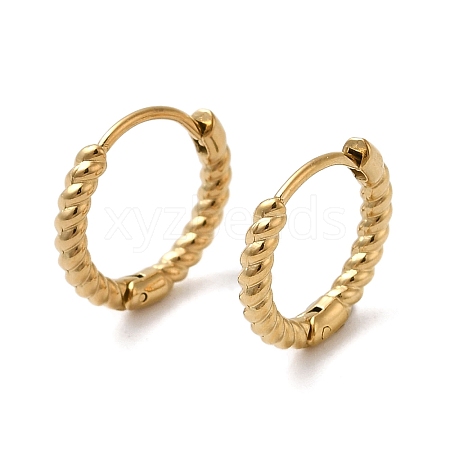 304 Stainless Steel Croissant Hoop Earrings for Women X-EJEW-Q781-07G-1