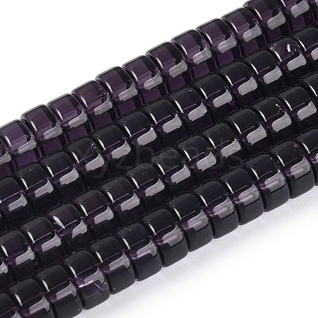 Transparent Glass Beads Strands GLAA-N026-3x6mm-T11-1
