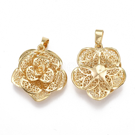 Brass Pendants KK-T038-86G-1