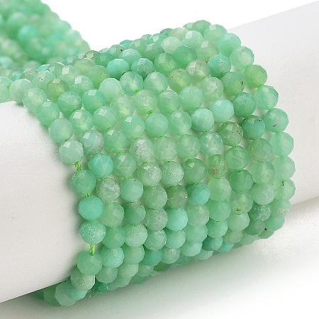 Natural Chrysoprase Beads Strands G-B088-C19-03-1