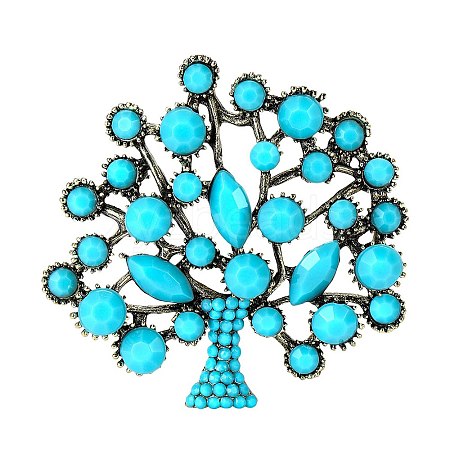 Alloy Rhinestone Brooch for Backpack Clothes PW-WG71302-01-1