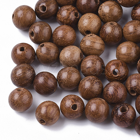 Natural Wood Beads WOOD-S666-6mm-01-1