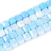 Anti-Tarnish Electroplate Glass Beads Strands GLAA-T025-6mm-10B-1