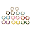 Ion Plating(IP) Enamel Hoop Earrings EJEW-G344-02G-4