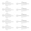   10 Pairs Sterling Silver Round Ball Stud Earrings for Men Women EJEW-PH0001-21-2