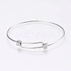 Adjustable 304 Stainless Steel Expandable Bangle Making BJEW-H510-01P-2