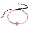 Braided Bead Bracelets BJEW-JB04912-04-1