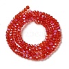 Electroplate Transparent Glass Beads Strands EGLA-A035-T3mm-L01-2