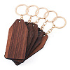 Walnut Wood Pendant Keychains KEYC-TAC0034-06E-3
