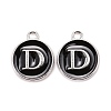 Platinum Plated Alloy Charms LS-ENAM-S118-02D-P-1