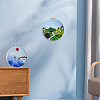 Mountain Scenery Hanging Painting Needle Felting Kit for Beginners DIY-WH0568-20-10