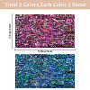 Gorgecraft 2 Sheets 2 Colors Plastic Abalone Shell Paper DIY-GF0007-62-2