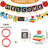 Welocome & School Supplies Paper Banners DIY-WH0453-42-2