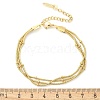 304 Stainless Steel Snake Chain Bracelets for Women BJEW-U019-04G-04-5