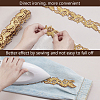 4.8M Iron on/Sew on Ethnic Style Embroidery Flower Polyester Hollow Lace Ribbons OCOR-WH0070-97-5