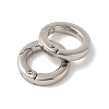 Nickel Plated Alloy Spring Gate Rings FIND-Q104-01A-P-2