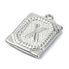 Anti-Tarnish 304 Stainless Steel Pendants STAS-U033-01P-X-2