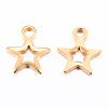 Ion Plating(IP) 304 Stainless Steel Charms STAS-H392-01G-2