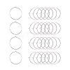 Brass Wine Glass Charm Rings Hoop Earrings KK-PH0028-01S-1