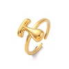 304 Stainless Steel Open Cuff Rings for Women RJEW-M060-01G-20-4