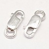 925 Sterling Silver Lobster Claw Clasps X-STER-F014-08D-1