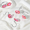 2Pcs Iron Shower Curtain Rings for Bathroom DIY-LP0001-98B-1