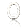 1Pc 925 Sterling Silver Spring Gate Rings STER-BBC0008-50A-2