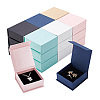18Pcs 6 Colors Square Paper Magnetic Flip Jewelry Storage Gift Case CON-PH0003-02-7