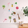 7 Sheets 7 Styles Hawaii Theme PVC Waterproof Wall Stickers DIY-WH0345-083-4