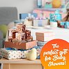 Solid Cube Wooden Block DIY-BC0010-04-6