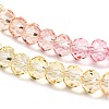 Transparent Painted Glass Beads Strands LS-DGLA-A034-T8mm-A09-4
