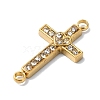 Ion Plating(IP) 304 Stainless Steel Crystal Rhinestone Connector Charms X-STAS-Z065-02G-02-2