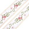 Polyester Embroidered Lace Ribbon OCOR-WH0090-034A-1