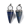 Dyed Natural Lapis Lazuli Pendants G-F777-06P-02-1