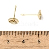 Brass Studs Earrings Finding KK-K383-01E-G-3