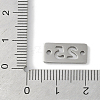 Non-Tarnish 304 Stainless Steel Connector Charms STAS-L279-020P-3