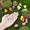   16Pcs 16 Style Resin Decoration DJEW-PH0001-07-5