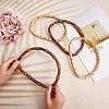 CHGCRAFT 4Pcs 2 Colors Bamboo Bag Handle FIND-CA0002-52B-3