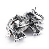 Elephant Alloy Brooch PALLOY-N166-001-B01-RS-5