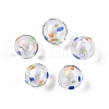 Transparent Handmade Blown Glass Globe Beads GLAA-T012-17A-1