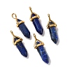 Natural Lapis Lazuli Pointed Pendants G-K329-30G-1