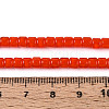 Opaque Solid Color Glass Beads Strands GLAA-N065-4x4mm-C04-4