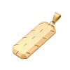 304 Stainless Steel Pendants STAS-U043-13G-2