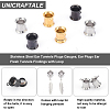 Unicraftale 6Pcs 3 Colors 316 Stainless Steel Ear Tunnels Plugs Gauges STAS-UN0034-11D-5